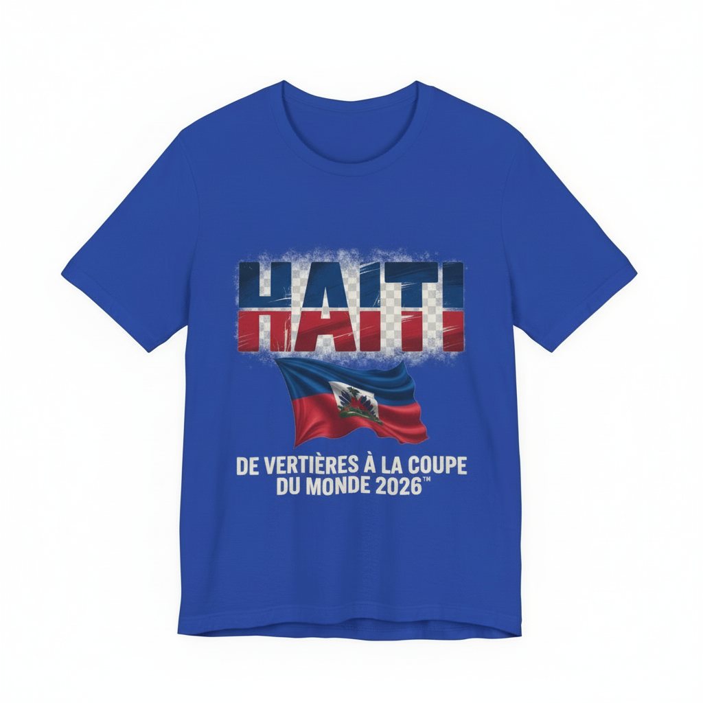 Haiti World Cup 2026 T‑Shirt — «De Vertières à la Coupe du Monde» Fan Tee