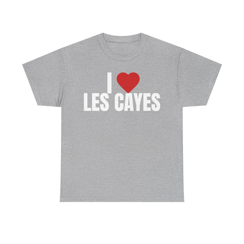 I ❤️ LES CAYES premium T-Shirt | Minimal Heart City Graphic Tee